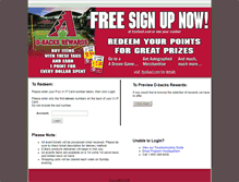 Tablet Screenshot of dbacksrewards.com